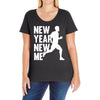 new year, new me running fitness Ladies Curvy T-Shirt