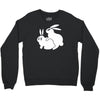 rude, rabbits humping,funny Crewneck Sweatshirt