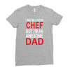 awesome chef dad Ladies Fitted T-Shirt