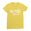 nine months you're out Ladies Fitted T-Shirt