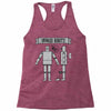 onward robots! &ndash; by chris ware Racerback Tank