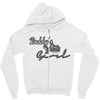 text effect 7 Zipper Hoodie