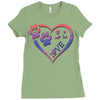 perfect dog love Ladies Fitted T-Shirt