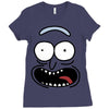 pickle rick face Ladies Fitted T-Shirt