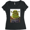 shrek mug shot funny Women's Triblend Scoop T-shirt