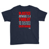 injustice anywhere is a threat Youth Tee