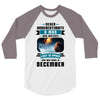 Never Underestimate A Man Who Watches Lost in Space And Was Born in De 3/4 Sleeve Shirt