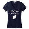 Daddy Bear - Baby Bear Custom Name Women's V-Neck T-Shirt