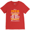 all men are created equal but only the best are born in november V-Neck Tee