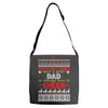 santa only comes once a year dad is always here to cheer Adjustable Strap Totes