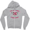 turn that frown upside down Zipper Hoodie