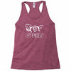 cream rock band punk Racerback Tank