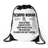Scorpio Woman Drawstring Bags