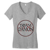 team damon salvatore Women's V-Neck T-Shirt