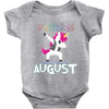 Born Unicorns-Born August Baby Bodysuit
