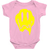 melting acid smiley face Baby Onesie