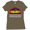lion chant t   funny  lions joke king savannah africa retro big cat Ladies Fitted T-Shirt