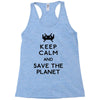 save the planet Racerback Tank