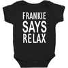 frankie says relax retro vintage Baby Bodysuit