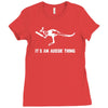 cricket it's an aussie thing Ladies Fitted T-Shirt