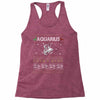 aquarius christmas ugly sweater Racerback Tank