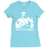 iron sheik wrestling iran funny Ladies Fitted T-Shirt