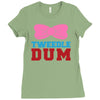 tweedle dee matching Ladies Fitted T-Shirt