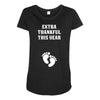 Extra Thankful This Year Maternity Scoop Neck T-shirt