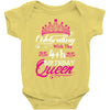 Celebrating With the 4th Birthday Queen Baby Onesie