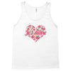 Jet'aime Flower Heart Tank Top