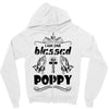 I Am One Blessed Poppy Zipper Hoodie