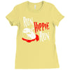 run hippie run Ladies Fitted T-Shirt