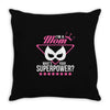 Super Mom-What's Your Superpower? Throw Pillow