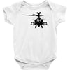 military attach helicopter gunship Baby Onesie