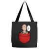 saitama pocket Tote Bags