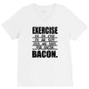 exercise eggs are sides for bacon t shirt funny college tee shirt brea V-Neck Tee