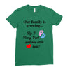 Our Family is Growing Ladies Fitted T-Shirt