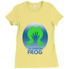 the green frog Ladies Fitted T-Shirt