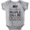 fathers day papa's Baby Onesie