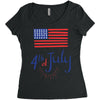 july 4th Women's Triblend Scoop T-shirt