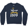 kings are born in 1970 Crewneck Sweatshirt