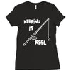 keeping it reel Ladies Fitted T-Shirt