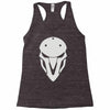 minimalist reaper mask Racerback Tank