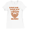 love me love my ginger beard Ladies Fitted T-Shirt