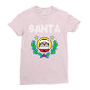 santa christmas Ladies Fitted T-Shirt
