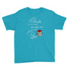 she reads books to live book lover Youth Tee