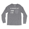 my bucket list beer ice Long Sleeve Shirts