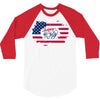 happy 4th of july 3/4 Sleeve Shirt