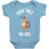 good times tan lines Baby Bodysuit