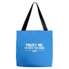 trust me, i'm with the band   musician rockband guitar bass jam tee Tote Bags